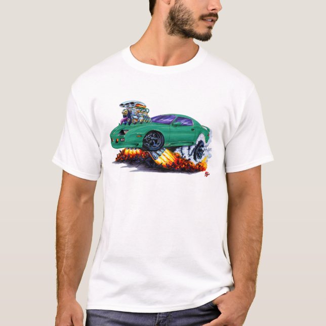 1982-92 Camaro Teal Car T-Shirt (Front)