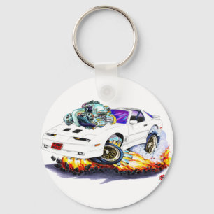 1982-92 Trans Am White Turbo GTA Key Ring