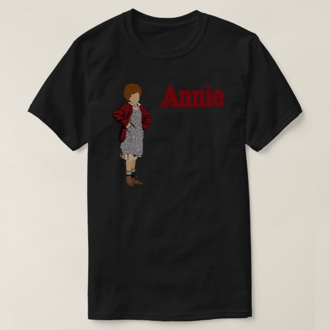 1982 Annie the Musical Sticker T-Shirt (Design Front)