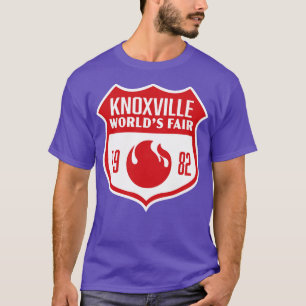 1982 Knoxville Worlds Fair Retro Shield Red T-Shirt