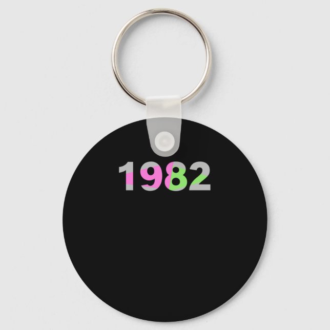 1982 - Lets Reminisce About The 80s  Key Ring (Front)