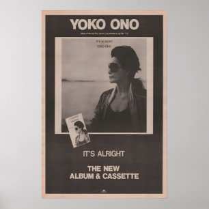 1982 Poster Yoko Ono BEATLES - original NME - Its