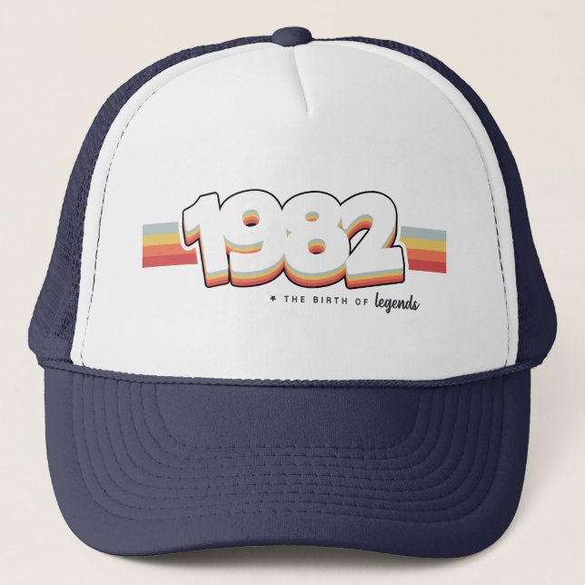 1982 The birth of legends Trucker Hat (Front)
