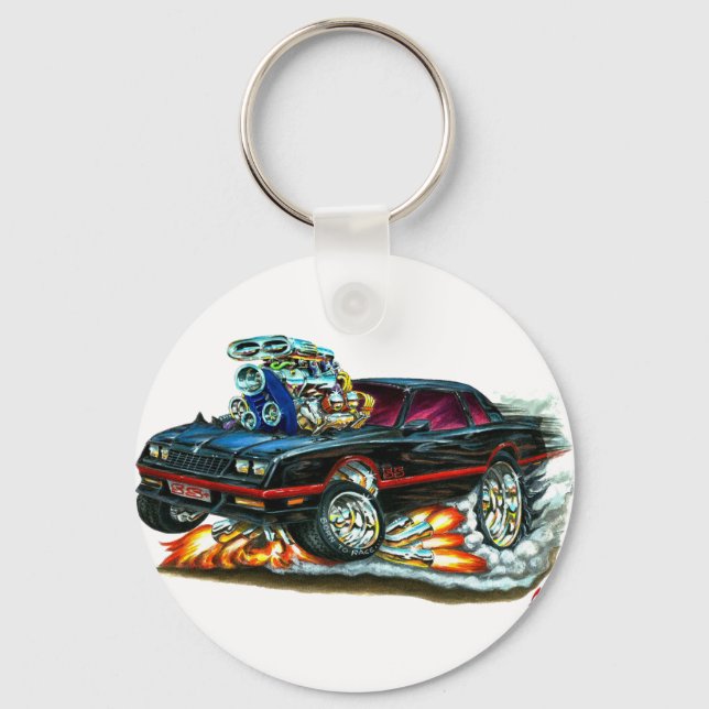 1983-88 Monte Carlo Black Car Key Ring (Front)