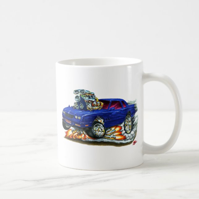 1983-88 Monte Carlo Blue Car Coffee Mug (Right)