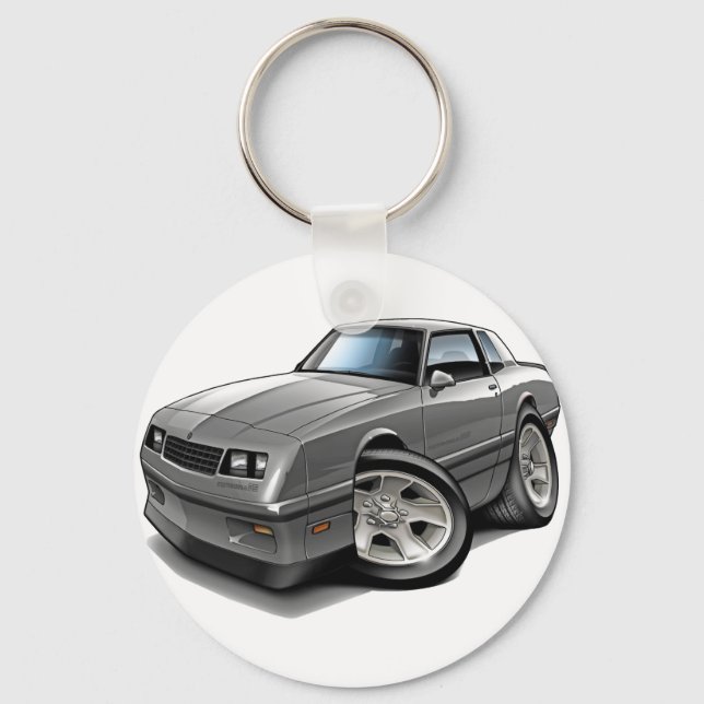 1983-88 Monte Carlo Grey Car Key Ring (Front)