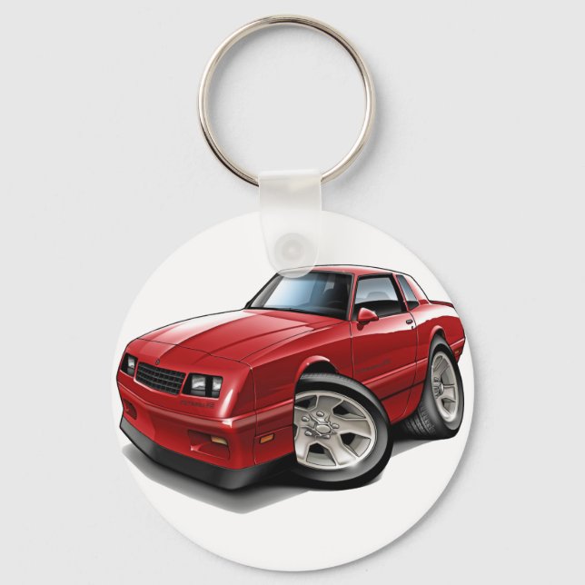 1983-88 Monte Carlo Red Car Key Ring (Front)