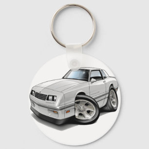 1983-88 Monte Carlo White-Grey Car Key Ring