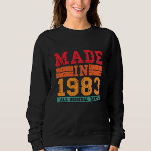 1983 Birthday Vintage Saying Sweatshirt