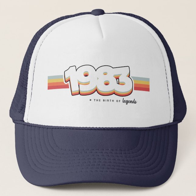 1983 The birth of legends Trucker Hat (Front)