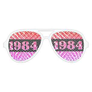 1984 40th birthday aviator sunglasses