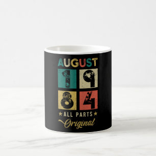 1984 August Birthday Retro Coffee Mug