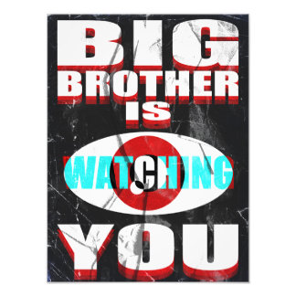 1984 Big Brother is Watching You Poster (Redesign)