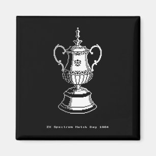 1984 Match Day Footbyll Zx Spectrum Trophy 8-bit S Magnet