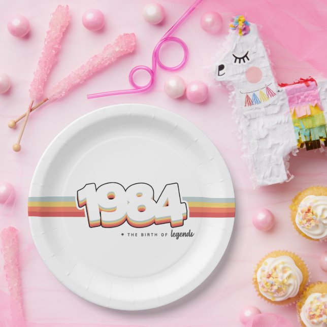 1984 The birth of legends Paper Plate (Party)
