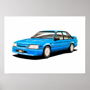 1984 VK Holden Commodore SS by CarsinArt Poster