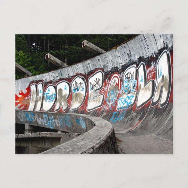 1984 Winter Olympics bobsled course, Sarajevo Postcard (Front)