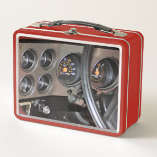 1985 Classic Pickup Truck Dashboard Metal Lunch Box