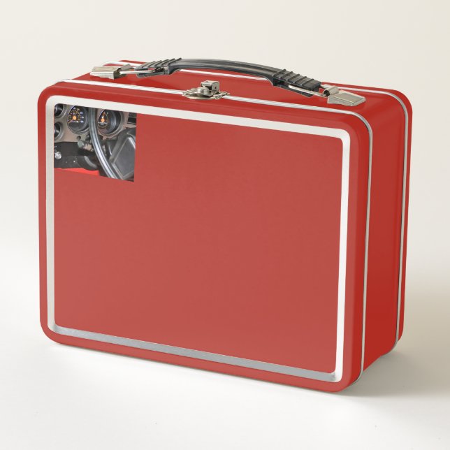 1985 Classic Pickup Truck Dashboard Metal Lunch Box (Front)