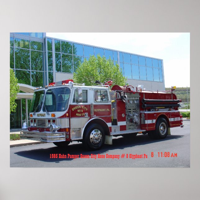 1985 Hahn Firetruck Poster (Front)