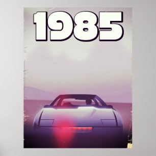 1985 vintage supercar poster