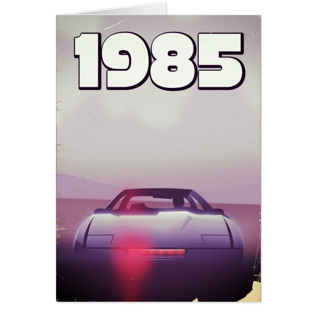 1985 vintage supercar poster (Front)