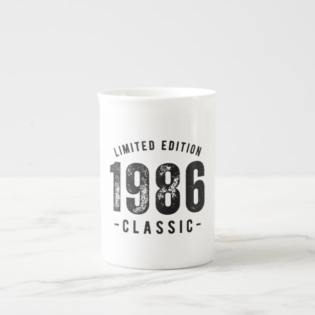 1986 Classic Birth Year Bone China Mug (Front)