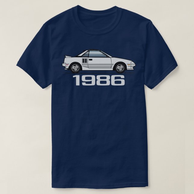 1986White T-Shirt (Design Front)