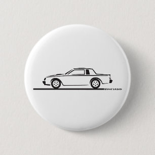 1987 Buick Grand National 6 Cm Round Badge