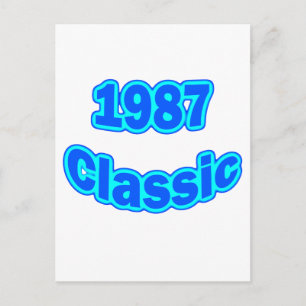 1987 Classic Blue Postcard