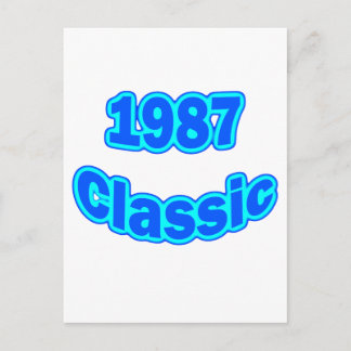 1987 Classic Blue Postcard