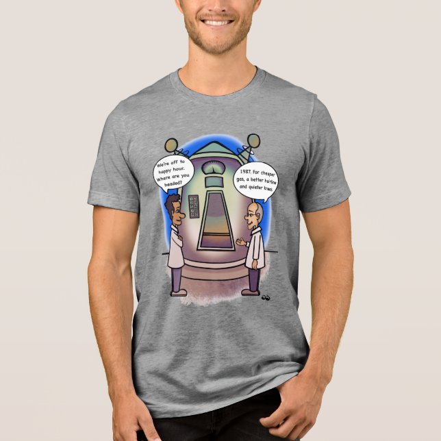 1987 Going Back In Time Men's Tri-Blend Shirt (Front)