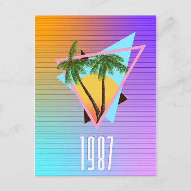1987 Paradise logo Postcard (Front)
