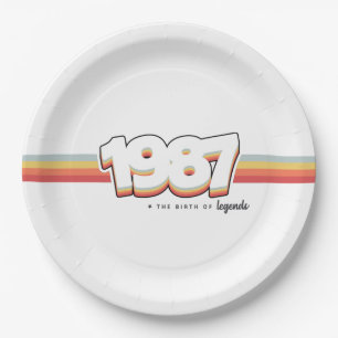 1987 The birth of legends Paper Plate