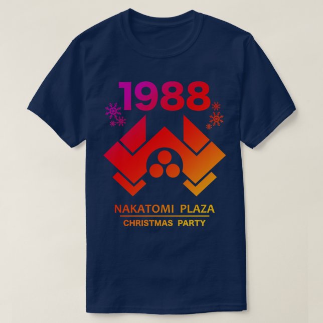 1988 Nakatomi Plaza Christmas Party T-Shirt (Design Front)