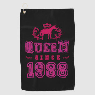 1988 Queen Unicorn Golf Towel