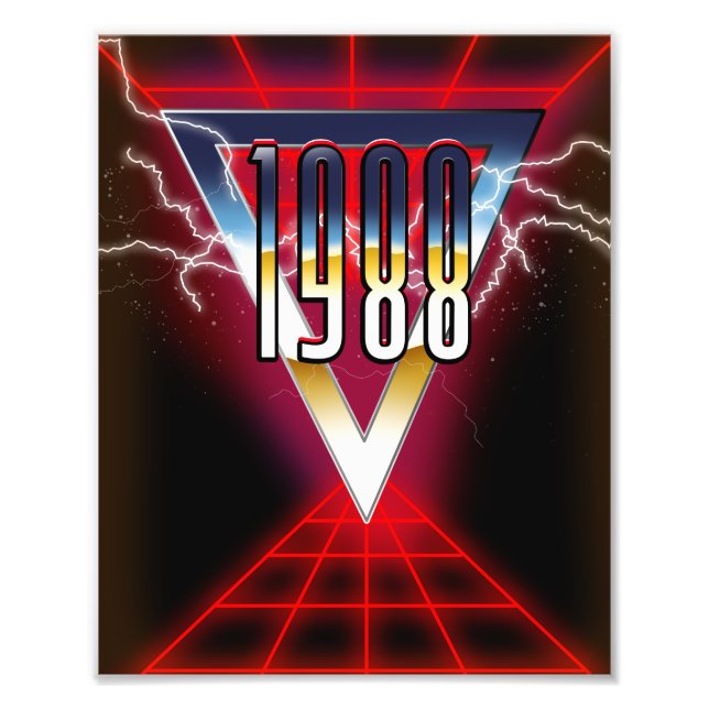 1988 Tech noir graphic Photo Print (Front)