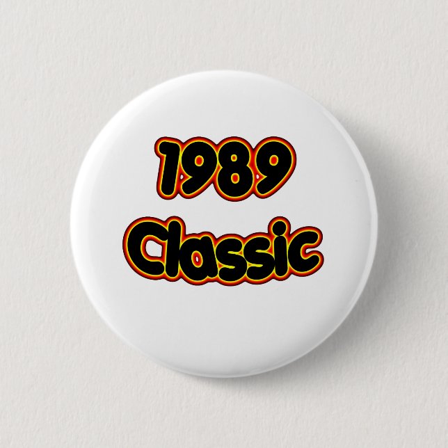 1989 Classic 6 Cm Round Badge (Front)