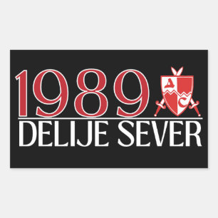 1989 Delije Sever Rectangular Sticker