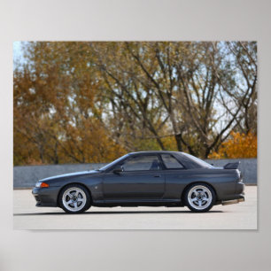 1989 NISSAN SKYLINE R32 GT-R Poster