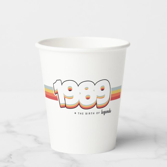 1989 The birth of legends Paper Cups (Front)