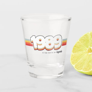 1989 The birth of legends Shot Glass