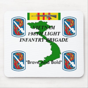 198th Light Inf Vietnam Mousepad 1/w