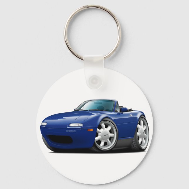 1990-98 Miata Dk Blue Car Key Ring (Front)