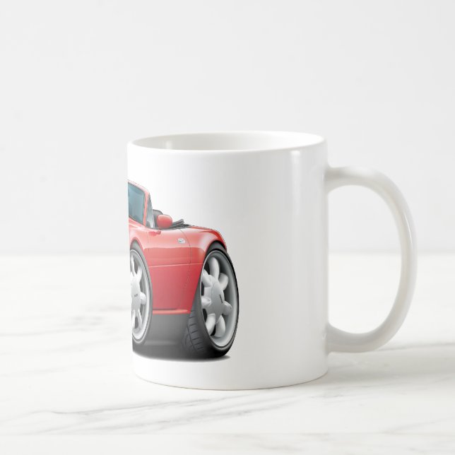 1990-98 Miata Red Car Coffee Mug (Right)