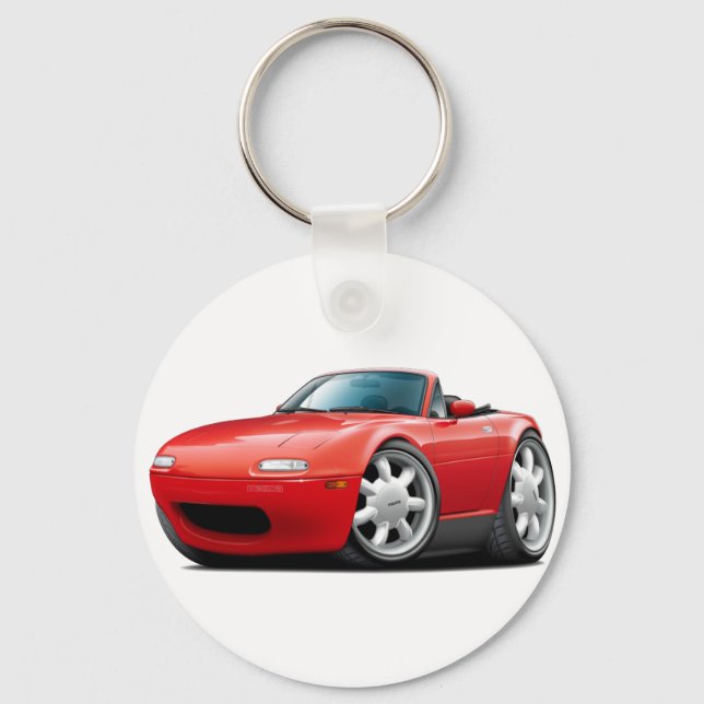 1990-98 Miata Red Car Key Ring (Front)
