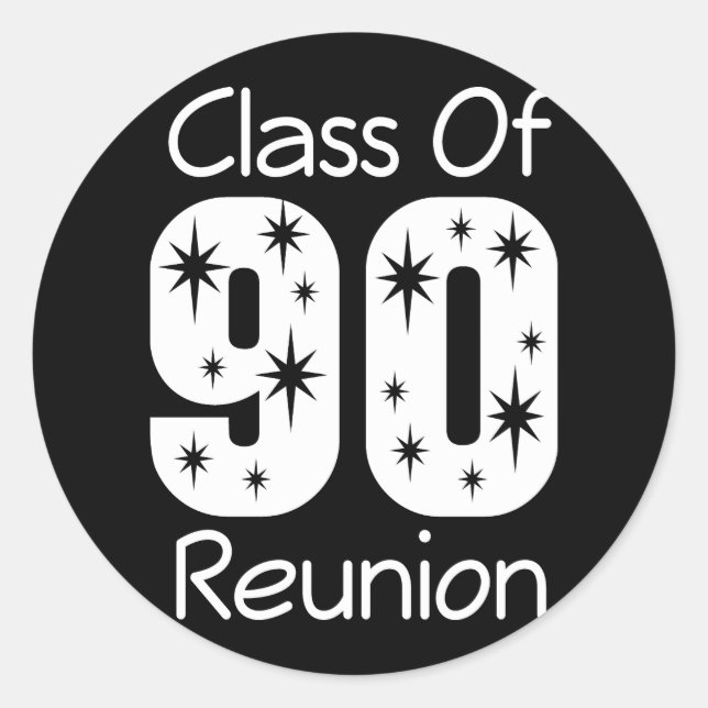 1990 Class Reunion Stickers (Front)