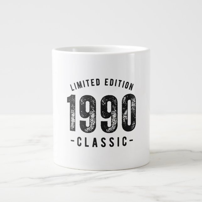 1990 Classic Birth Year Large Coffee Mug (Front)
