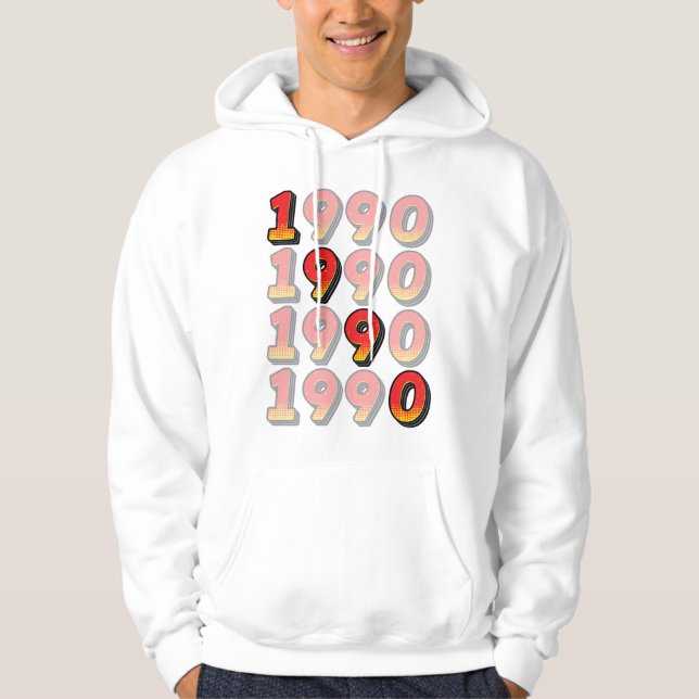 1990 Retro Design Hoodie (Front)