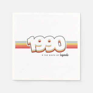 1990 The birth of legends Napkin